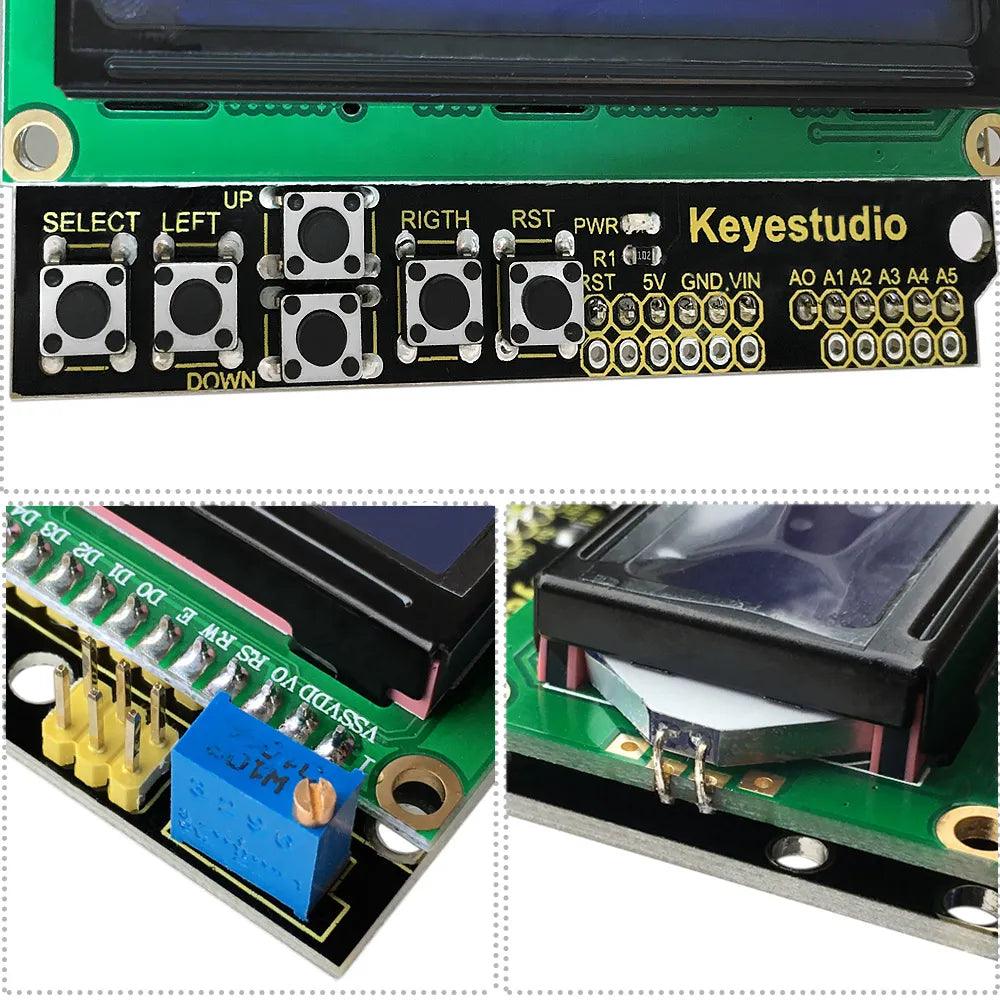 Keyestudio 1602LCD Keypad Shield For Arduino Raspberry Pi - OpenELAB