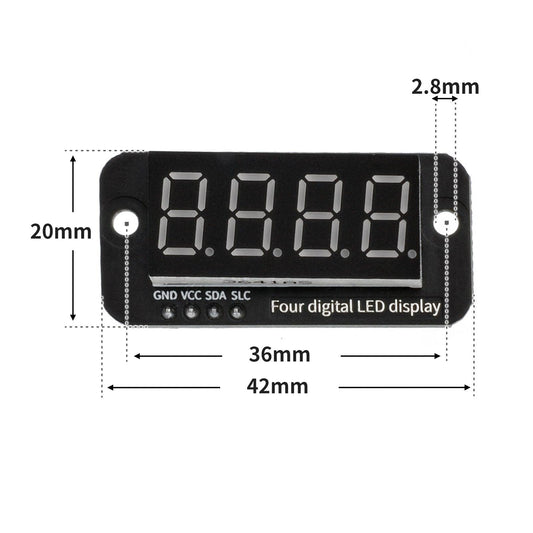 TM1650 4-Digit LED Digital Tube Display Module - OpenELAB