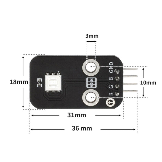 RGB Full Color LED Light Module - OpenELAB