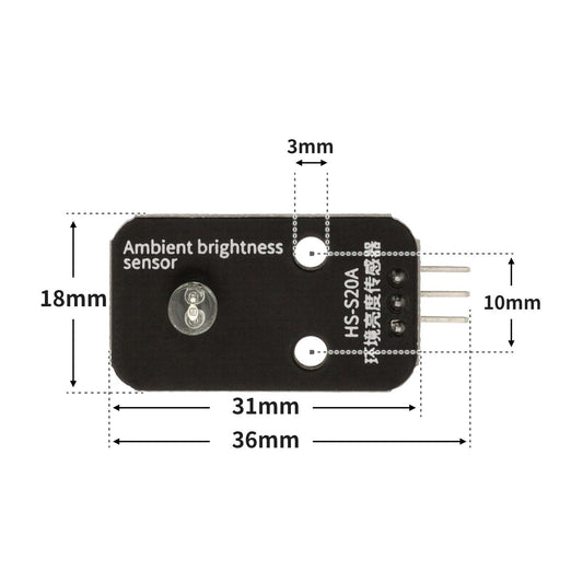 Photoresistor Ambient Light Sensor - OpenELAB