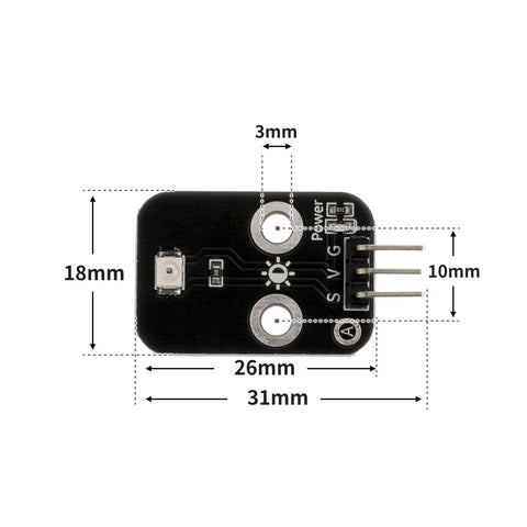 Photoresistor Ambient Brightness Sensor - OpenELAB