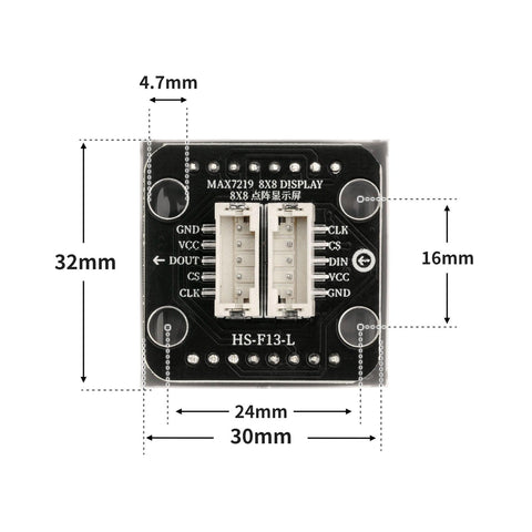 8x8 Dot LED Matrix Module - OpenELAB