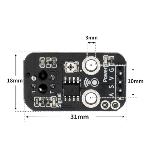 Infrared Sensor Tracking Trajectory Obstacle Avoidance Module - OpenELAB