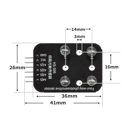 4-Way Photosensitive Sensor - OpenELAB