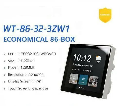 WT32S3-86S touch display screen with temp and humidity sensor - OpenELAB