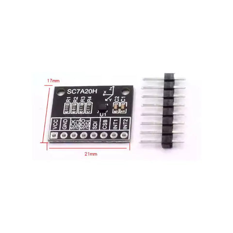 SC7A20H 3-axis Acceleration and Tilt Angle Sensor Module