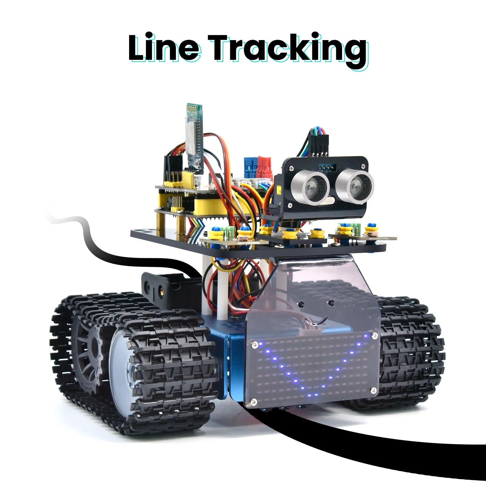 Keyestudio Mini Caterpillar Tank Robot V3.0 for Arduino - OpenELAB