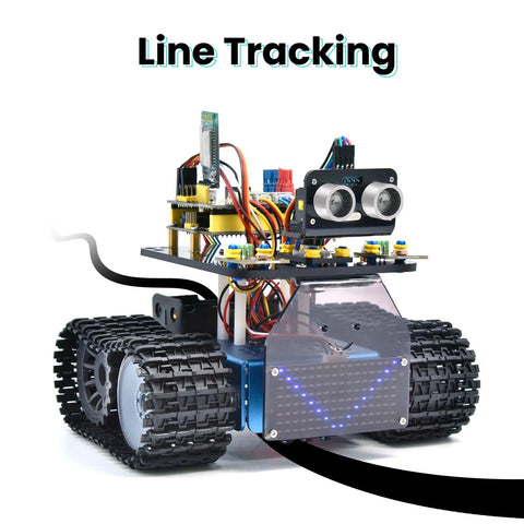 Keyestudio Mini Caterpillar Tank Robot V3.0 for Arduino - OpenELAB