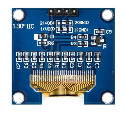 1.3 inch OLED I2C 128 x 64 Pixel Display - OpenELAB