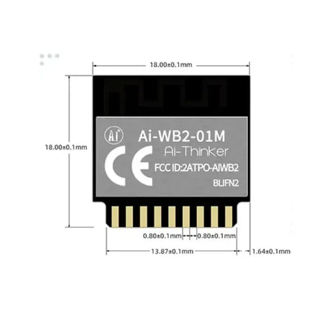 Ai-Thinker Ai-WB2-01M-BLIFN2 WIFI6+BLE5.3+Thread