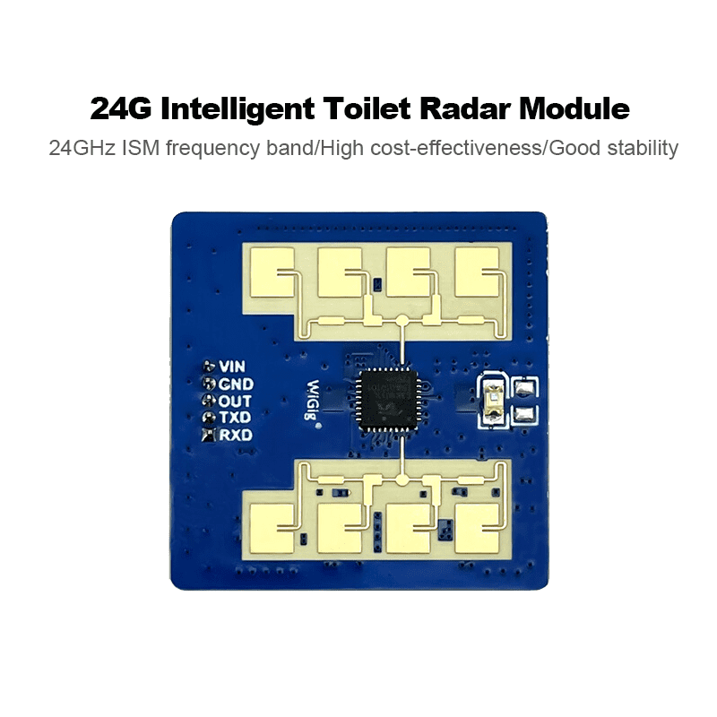 Módulo de sensor de radar inteligente para inodoro, HLK-LD2411 de 24Ghz, reconocimiento de gestos, inducción, volteo y descarga automáticos