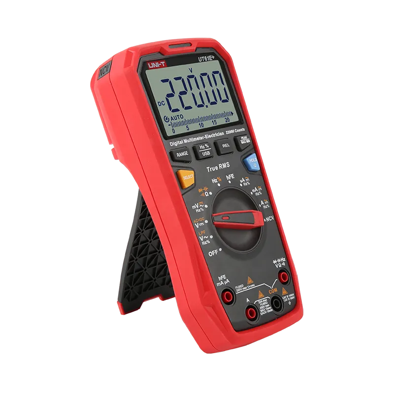 Uni-trend Højpræcisions Automatisk Firecifret Intelligent Digitalt Multimeter Sæt UT61E