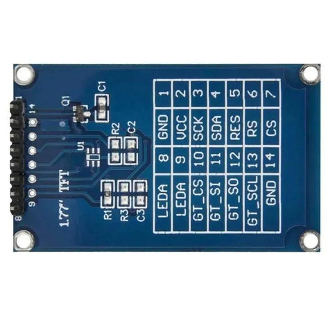 1.77 inch Spi TFT Display and 128x160 Pixels