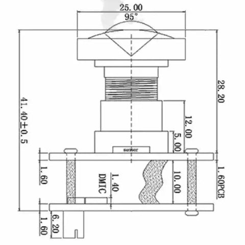 8.29MP 4K 120FPS Non-distortion Camera Module