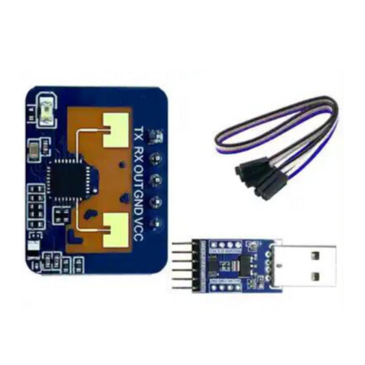 HLK-LD2410C Modulo sensore radar di rilevamento della distanza di induzione di presenza umana da 24 Ghz supporta i parametri di regolazione BLE/UART