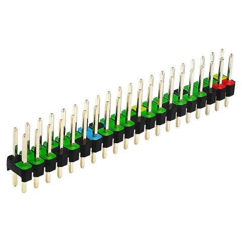 2x20 Pin GPIO Colorful Header for Raspberry Pi Zero 2W - OpenELAB