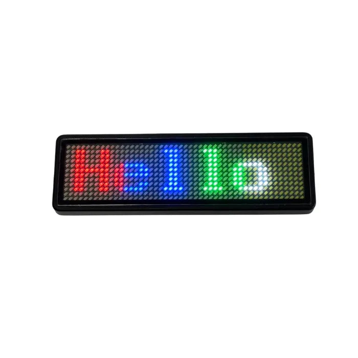 Rechargeable Wireless Bluetooth LED Name Badge DIY Reuseable Name Tag