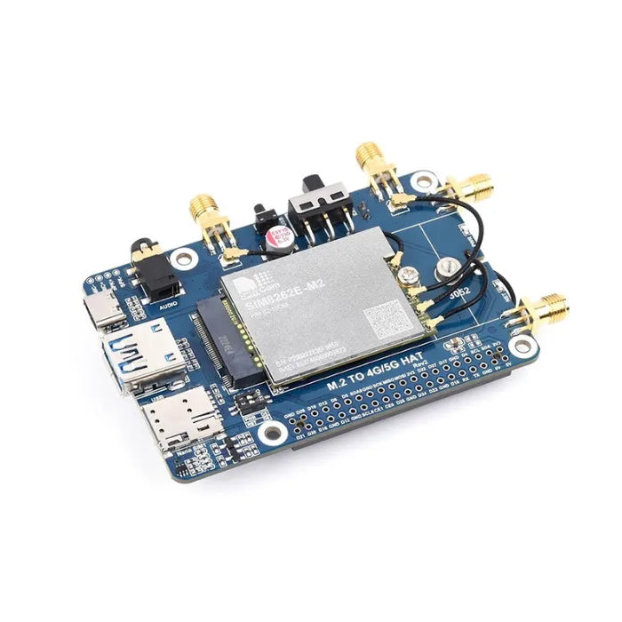 Raspberry Pi SIM8262E-M2 3G/4G/5G Communication Expansion Board Module