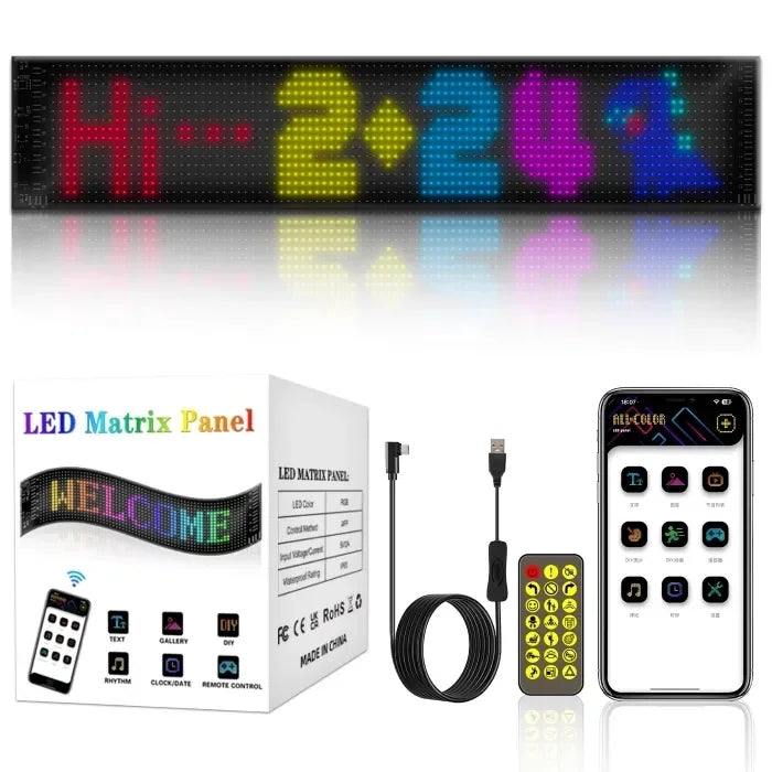 LED Flexible Electronic Display Billboard Full Color DIY