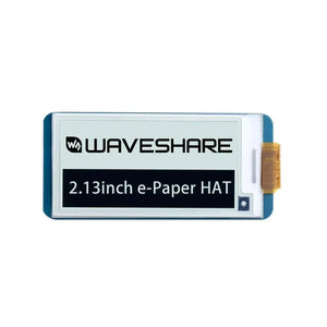 Waveshare 2.13 inch E-Ink Display 250x122 E-Paper Hat for Raspberry Pi white background product image
