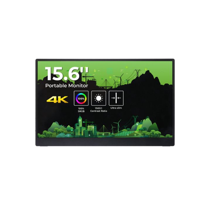 Seeed Studio 15,6 tommer Skærm 4K IPS 16:9 HDR 100 % sRGB mini HDMI Type-C højttaler