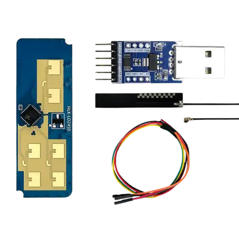 24 Ghz één-zender-twee-ontvanger menselijke beweging volgen trajectradarmodule Wandmontage HLK-LD2450