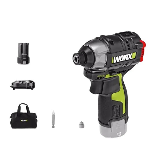 Atornillador de impacto inalámbrico Worx WU132 con batería de litio