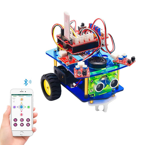 OpenELAB Desktop Mini Bluetooth Smart Robot Car Kit V3.0