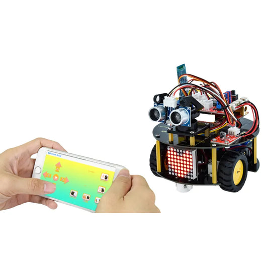 Voiture robot intelligente Little Turtle V3.0 pour Arduino - OpenELAB