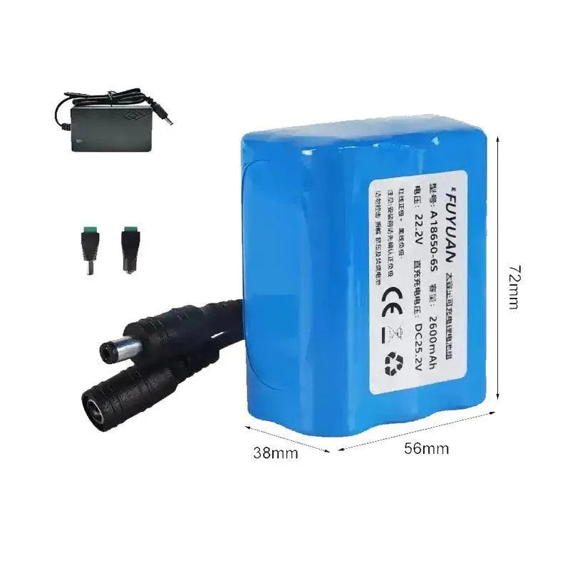 24V lithium battery s Full Capacity 2600mAh 6 series