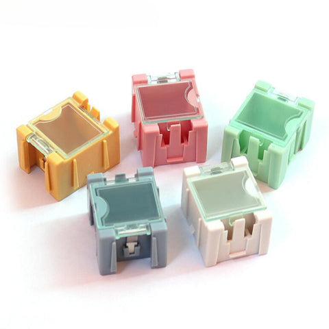 SMD Component Boxes Part Boxes Sample Boxes Interlocking Spliceable Removable (5 pcs)