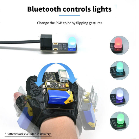 Keyestudio Motion Sensing Glove Gesture Nano Control Smart Car - OpenELAB