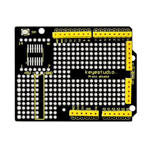 Keyestudio Protoshield for Arduino with Mini Breadboard - OpenELAB