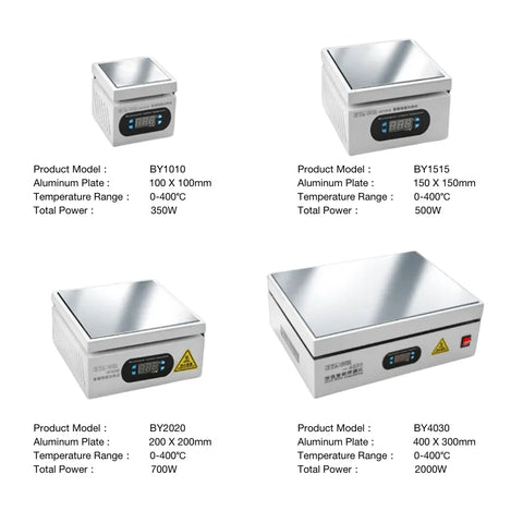 Digital Display Heating Table with Adjustable Temperature