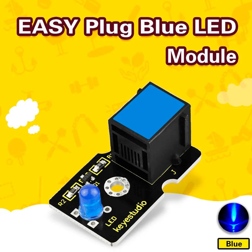 Keyestudio EASY PLUG RJ11 Blue LED Module - OpenELAB