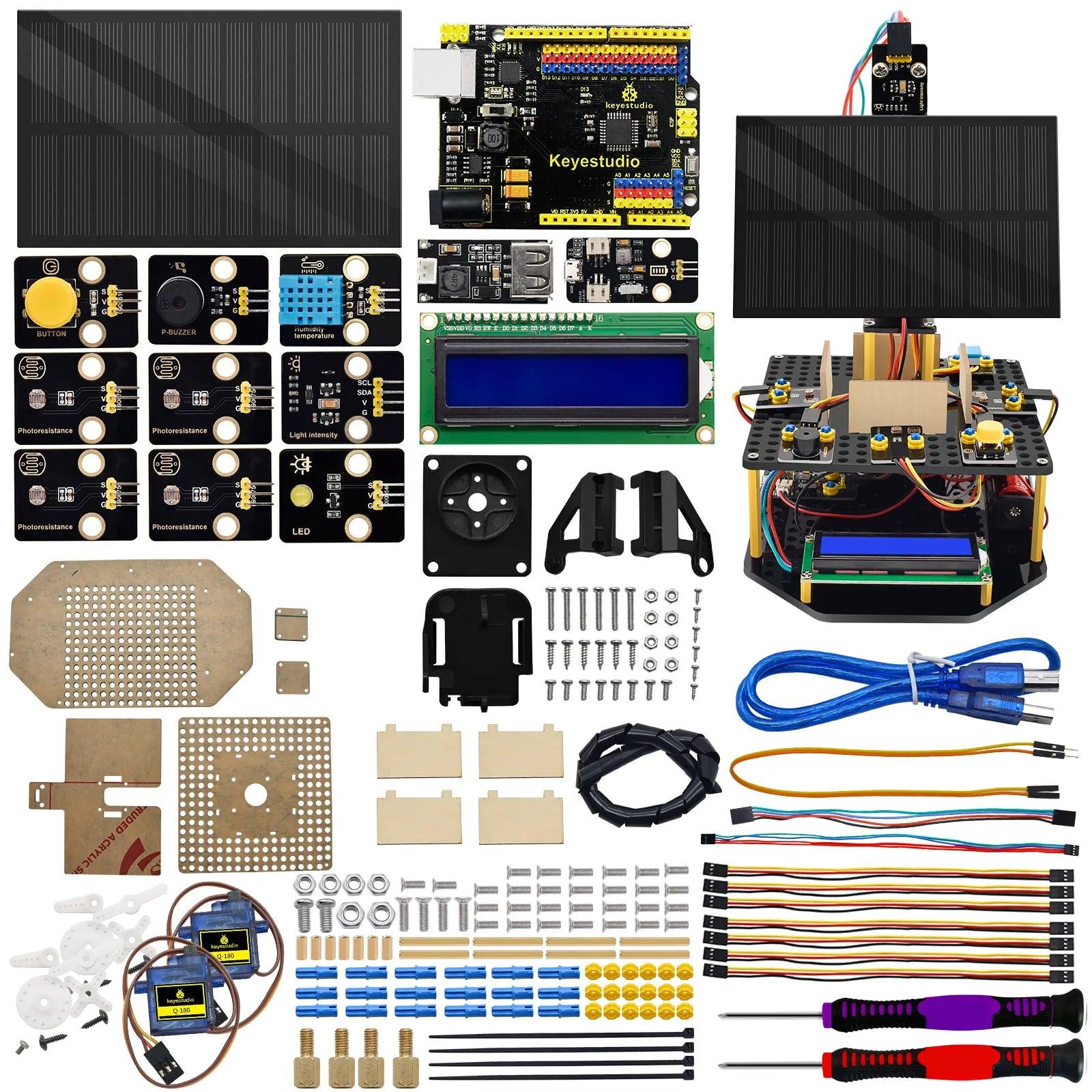 Keyestudio Acrylic Smart Solar Tracker System Tracking Starter Kit - OpenELAB