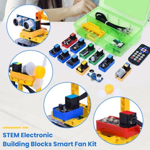 Kit ventola intelligente Kidsbits STEM con blocchi elettronici