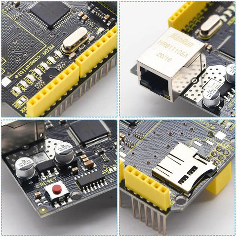 Keyestudio W5100 Ethernet Shield Board with SD Card - OpenELAB