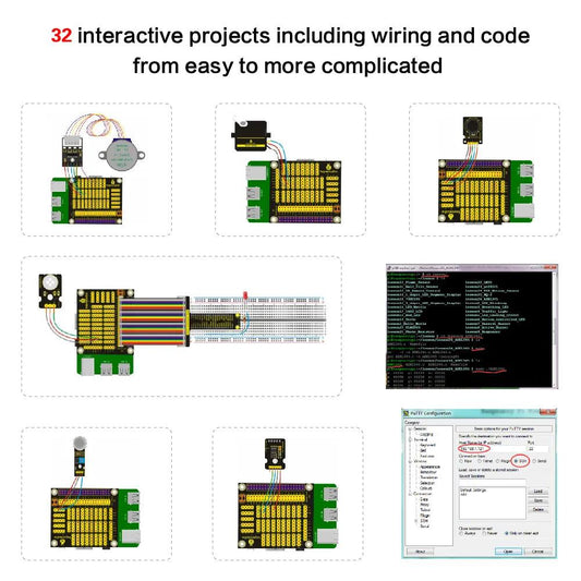 Kit di apprendimento per principianti Raspberry Pi Ultimate Kit elettronico fai-da-te