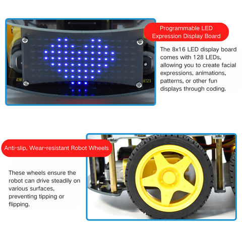 Verbeterde 4WD BT multifunctionele slimme auto V2 - OpenELAB