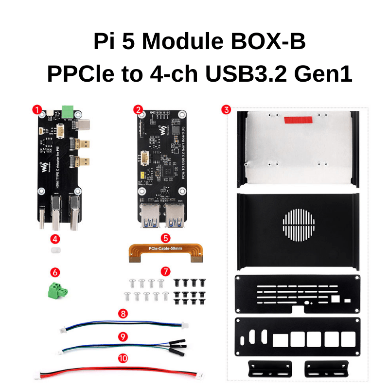 Raspberry Pi 5 multi-interface expansion board supports dual 4K HD output - OpenELAB