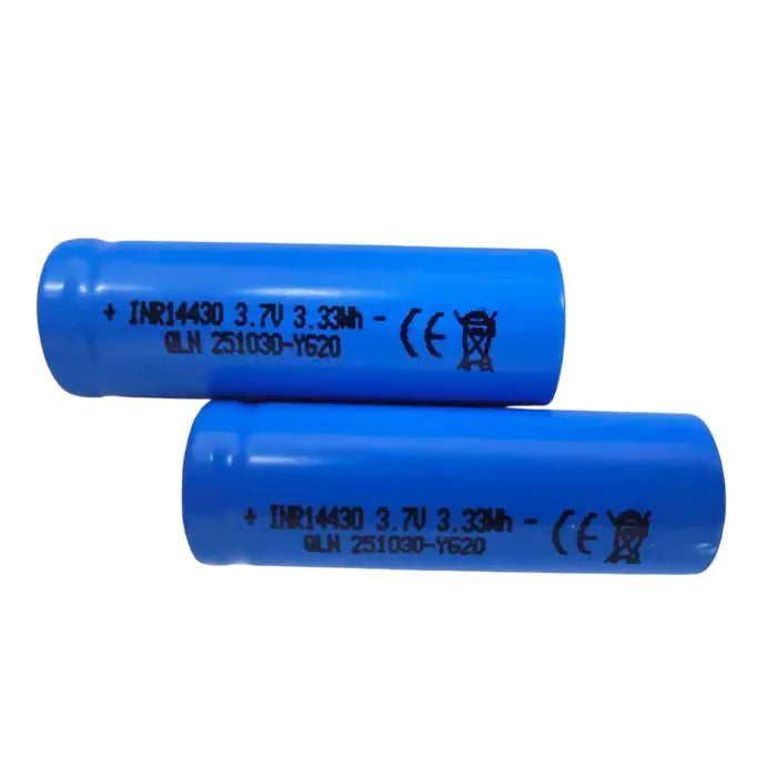 OpenELAB 2-pack INR 14430 akku 900mAh 3.7V Max 3C ulostulo
