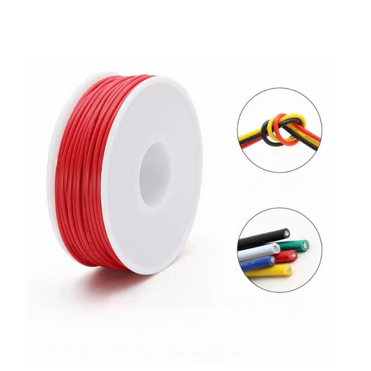 Cavo elettrico in silicone 16AWG - 5 colori, 5 rotoli da 25 metri per scatola