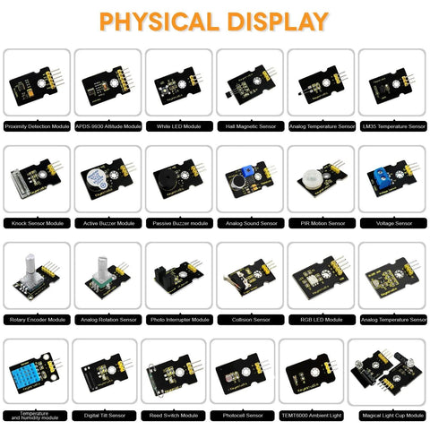 Keyestudio 48 in 1 Sensor Module Kit With Gift Box - OpenELAB