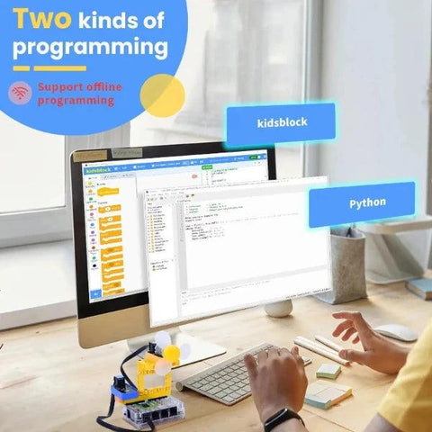 Kit di avvio programmabile con ventola intelligente Kidsbits STEM