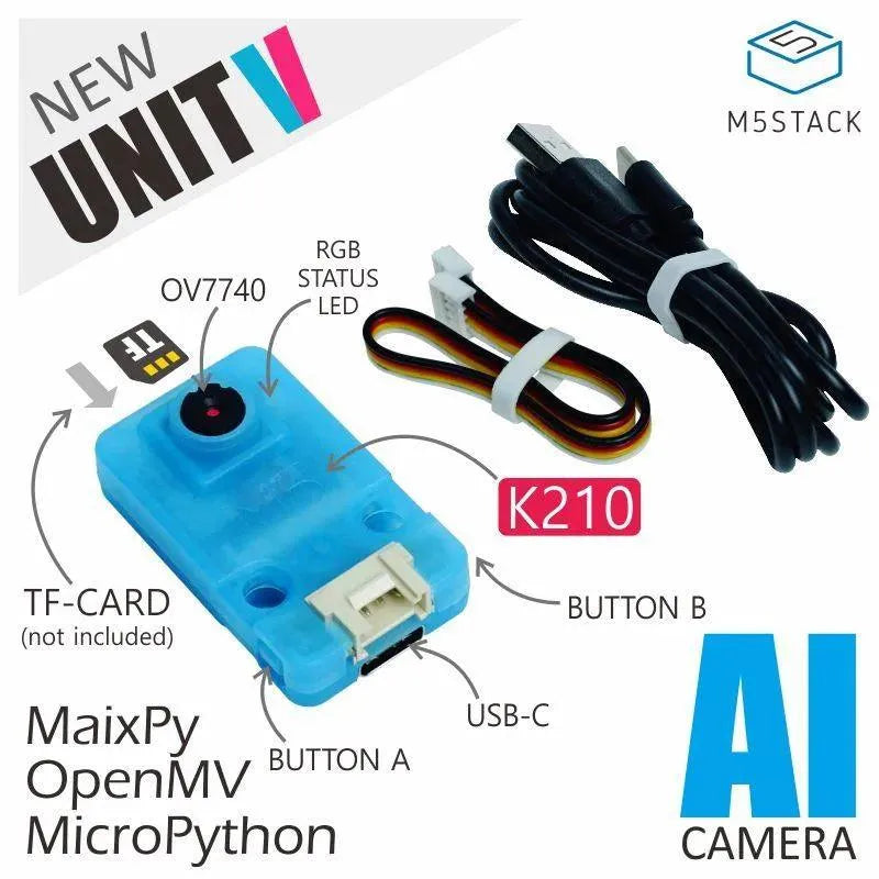 Videocamera AI UnitV k210 Edge Computing (OV7740)