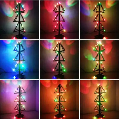 EQKIT Light and Music Christmas Tree DIY Kit