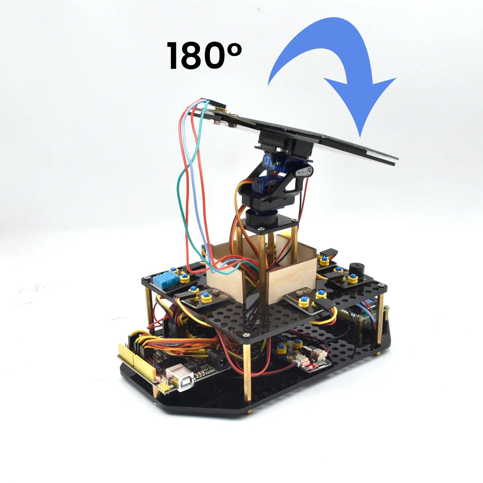 Keyestudio Acrylic Smart Solar Tracker System Tracking Starter Kit - OpenELAB