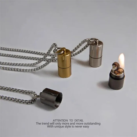 Lighter Necklace Creative Hip-Hop Pendant