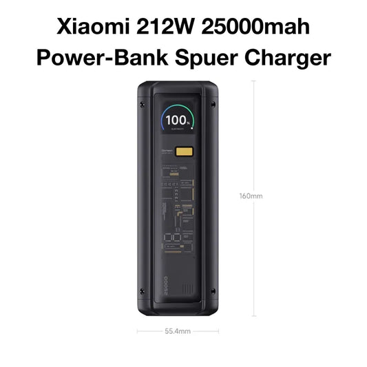 Xiaomi 212W 25000mah Power-Bank Spuer Charger